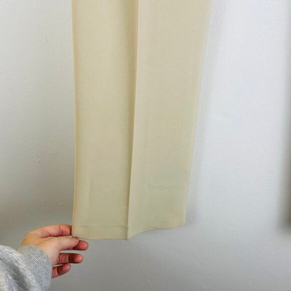 Sandro Womens Beige Tapered Trousers straight leg embroidered design Size S NWOT - Picture 9 of 10